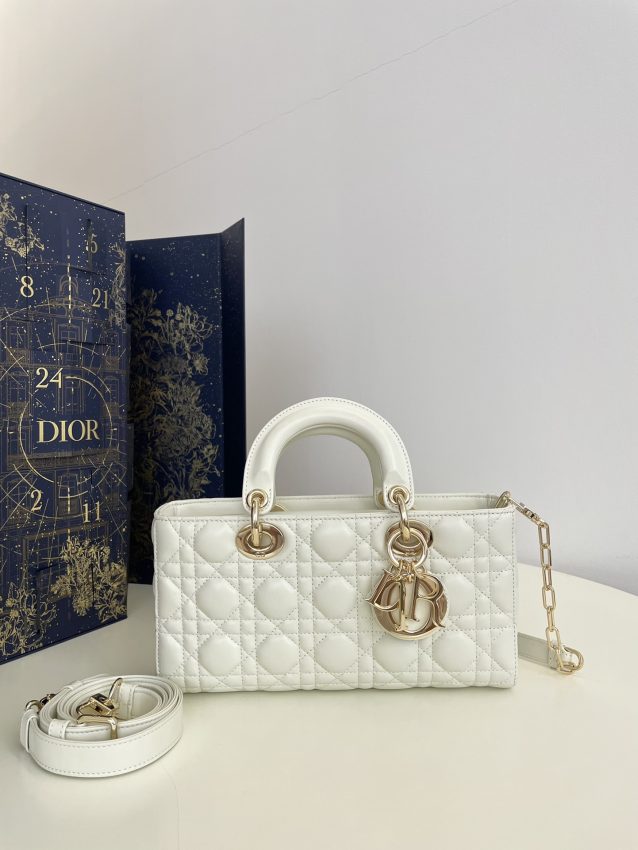 Replica Dior Lady D-Joy Large Bag White 1 Replica Dior Lady D-Joy Large Bag White - premium-grade designer purse dupe