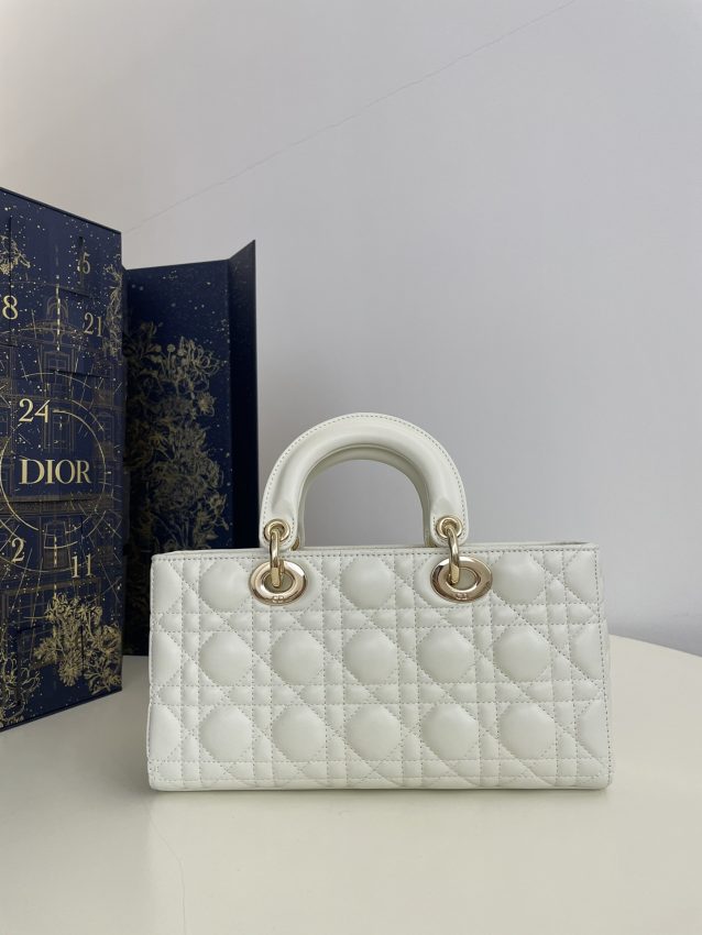 Replica Dior Lady D-Joy Large Bag White 5 Replica Dior Lady D-Joy Large Bag White - 1:1 designer replica handbag