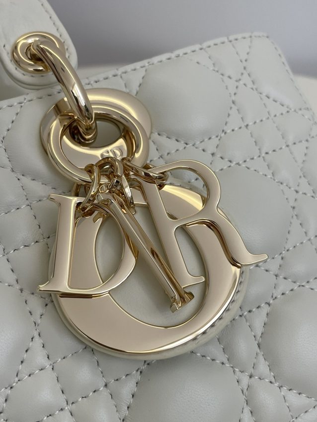 Replica Dior Lady D-Joy Large Bag White 6 Replica Dior Lady D-Joy Large Bag White - authentic-look luxury purse replica