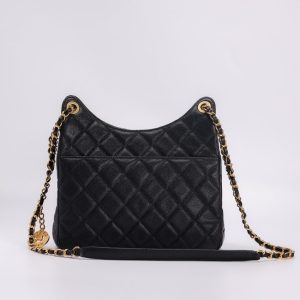 Replica CHANEL Hobo Medium Black 2 Replica CHANEL Hobo Medium Black - high-end fake designer purse