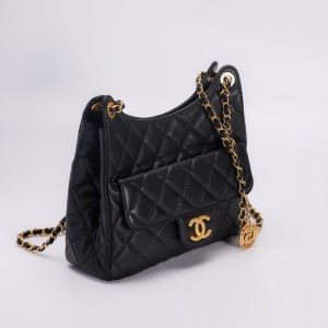Replica CHANEL Hobo Medium Black 3 Replica CHANEL Hobo Medium Black - best-selling designer handbag dupe