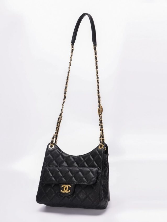 Replica CHANEL Hobo Medium Black 5 Replica CHANEL Hobo Medium Black - high-quality designer bag clone