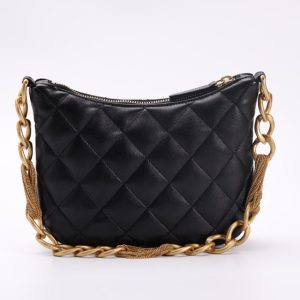 Replica CHANEL Chain Hobo Black 4 Replica CHANEL Chain Hobo Black - premium-grade designer purse dupe