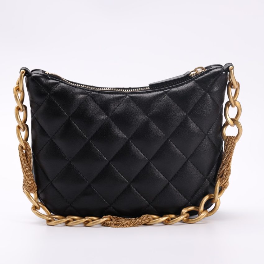 Replica CHANEL Chain Hobo Black 4 Replica CHANEL Chain Hobo Black - premium-grade designer purse dupe