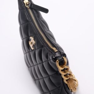 Replica CHANEL Chain Hobo Black 6 Replica CHANEL Chain Hobo Black - high-end fake designer purse