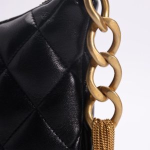 Replica CHANEL Chain Hobo Black 10 Replica CHANEL Chain Hobo Black - top-rated replica designer bag