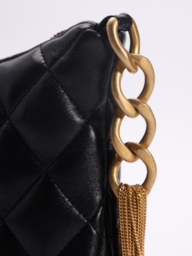 Replica CHANEL Chain Hobo Black 10 Replica CHANEL Chain Hobo Black - top-rated replica designer bag