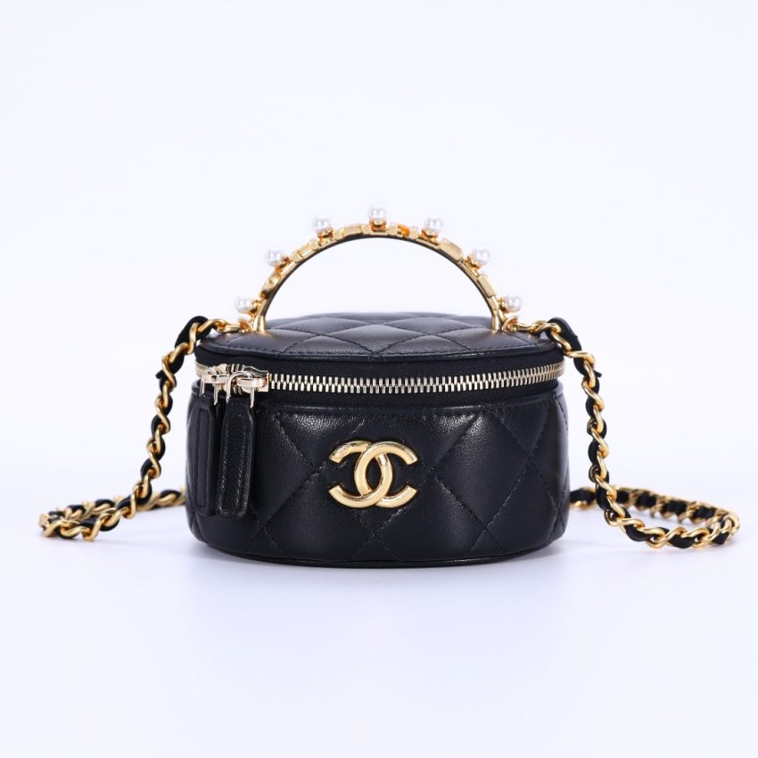 Replica CHANEL 23B Pearl Cylinder 5 Replica CHANEL 23B Pearl Cylinder - elite superclone designer purse