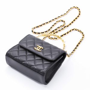 Replica CHANEL 23B Pearl Black Handle Bag 8 Replica CHANEL 23B Pearl Black Handle Bag - realistic designer-inspired fake bag