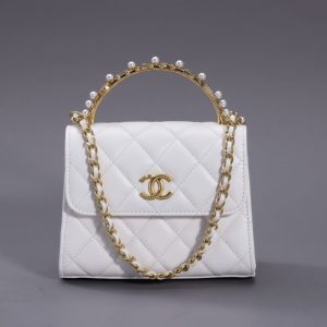Replica CHANEL 23B Pearl White Handle Bag 1 Replica CHANEL 23B Pearl White Handle Bag - realistic designer-inspired fake bag