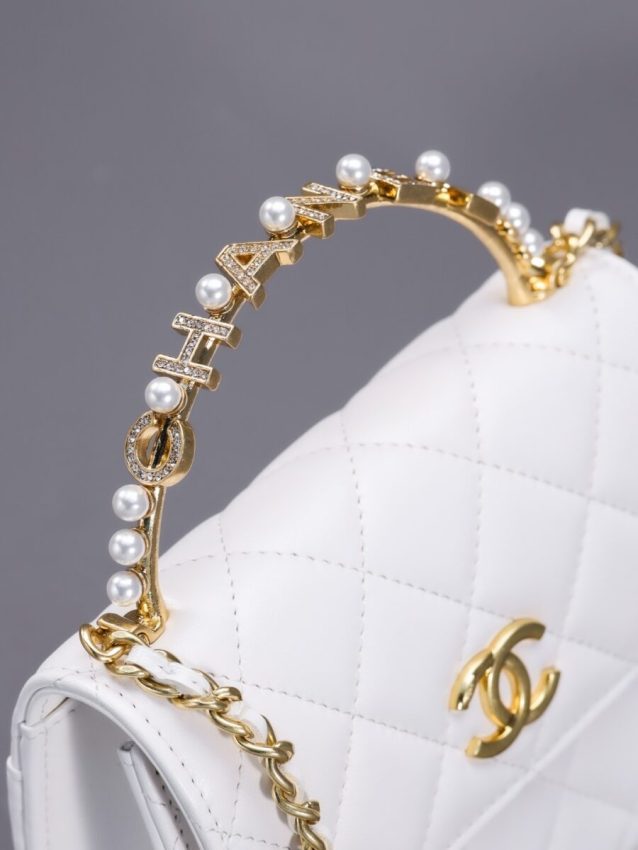 Replica CHANEL 23B Pearl White Handle Bag 7 Replica CHANEL 23B Pearl White Handle Bag - high-quality designer bag clone