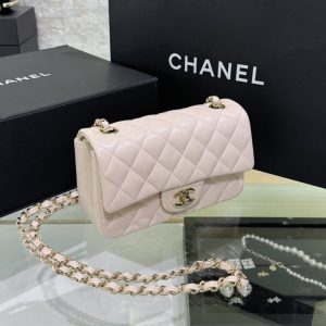 Replica CHANEL Classic Flap 20cm Beige 10 Replica CHANEL Classic Flap 20cm Beige - premium 1:1 fake handbag model