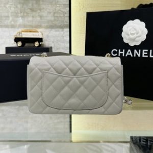 Replica CHANEL Classic Flap 20cm Gray 9 Replica CHANEL Classic Flap 20cm Gray - 1:1 designer replica handbag