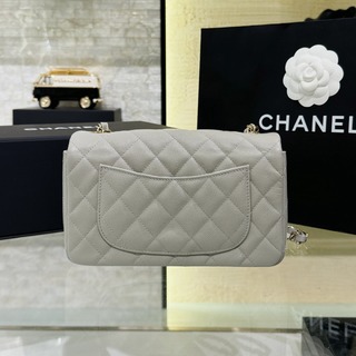 Replica CHANEL Classic Flap 20cm Gray 9 Replica CHANEL Classic Flap 20cm Gray - 1:1 designer replica handbag