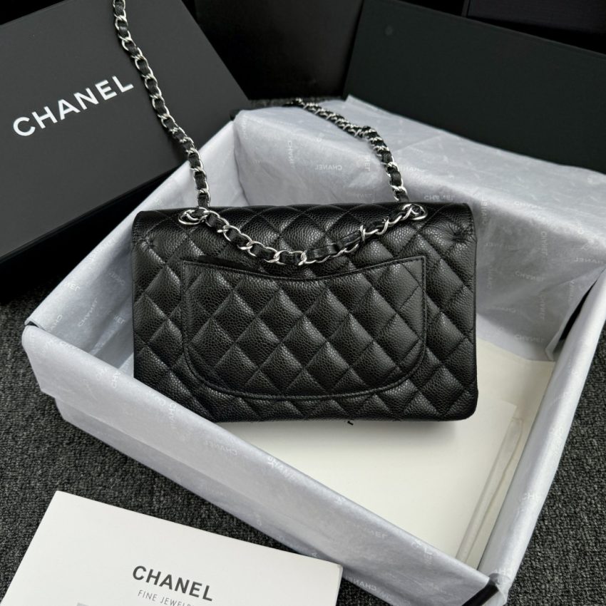 Replica CHANEL Classic Flap 23cm Black Silver 10 Replica CHANEL Classic Flap 23cm Black Silver - best-selling designer handbag dupe