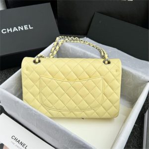 Replica CHANEL Classic Flap 25cm Yellow 4 Replica CHANEL Classic Flap 25cm Yellow - authentic-look luxury purse replica