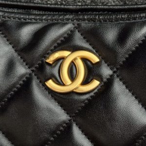 Replica CHANEL 24a Hobo Large Black 2 Replica CHANEL 24a Hobo Large Black - high-end fake designer purse
