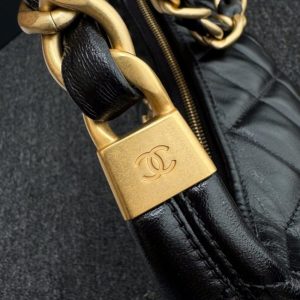 Replica CHANEL 24a Hobo Large Black 3 Replica CHANEL 24a Hobo Large Black - premium 1:1 fake handbag model