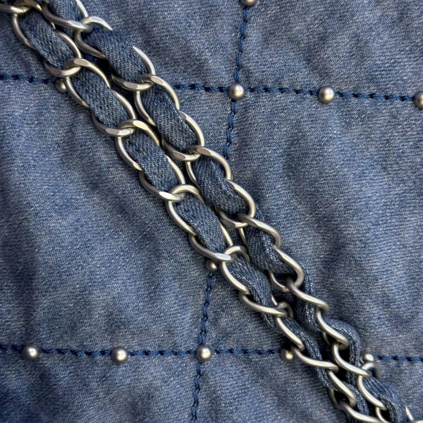 Replica CHANEL 22 Medium Handbag Denim 6 Replica CHANEL 22 Medium Handbag Denim - 1:1 designer replica handbag
