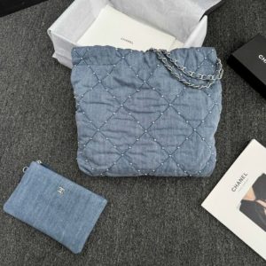 Replica CHANEL 22 Small Handbag Denim 2 Replica CHANEL 22 Small Handbag Denim - best-selling designer handbag dupe