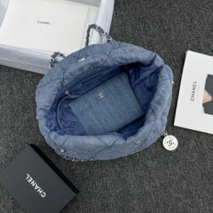 Replica CHANEL 22 Small Handbag Denim 9 Replica CHANEL 22 Small Handbag Denim - elite superclone designer purse