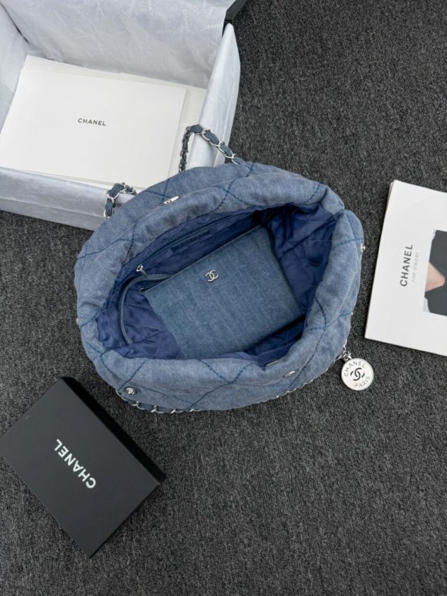 Replica CHANEL 22 Small Handbag Denim 9 Replica CHANEL 22 Small Handbag Denim - elite superclone designer purse