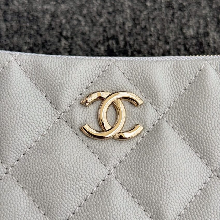 Replica CHANEL 24p Dumpling Bag Gray 3 Replica CHANEL 24p Dumpling Bag Gray - high-accuracy replica luxury purse