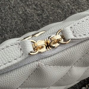 Replica CHANEL 24p Dumpling Bag Gray 4 Replica CHANEL 24p Dumpling Bag Gray - high-end fake designer purse