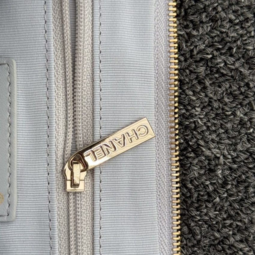 Replica CHANEL 24p Dumpling Bag Gray 6 Replica CHANEL 24p Dumpling Bag Gray - premium 1:1 fake handbag model