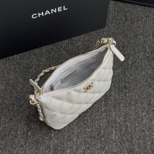 Replica CHANEL 24p Dumpling Bag Gray 7 Replica CHANEL 24p Dumpling Bag Gray - best-selling designer handbag dupe