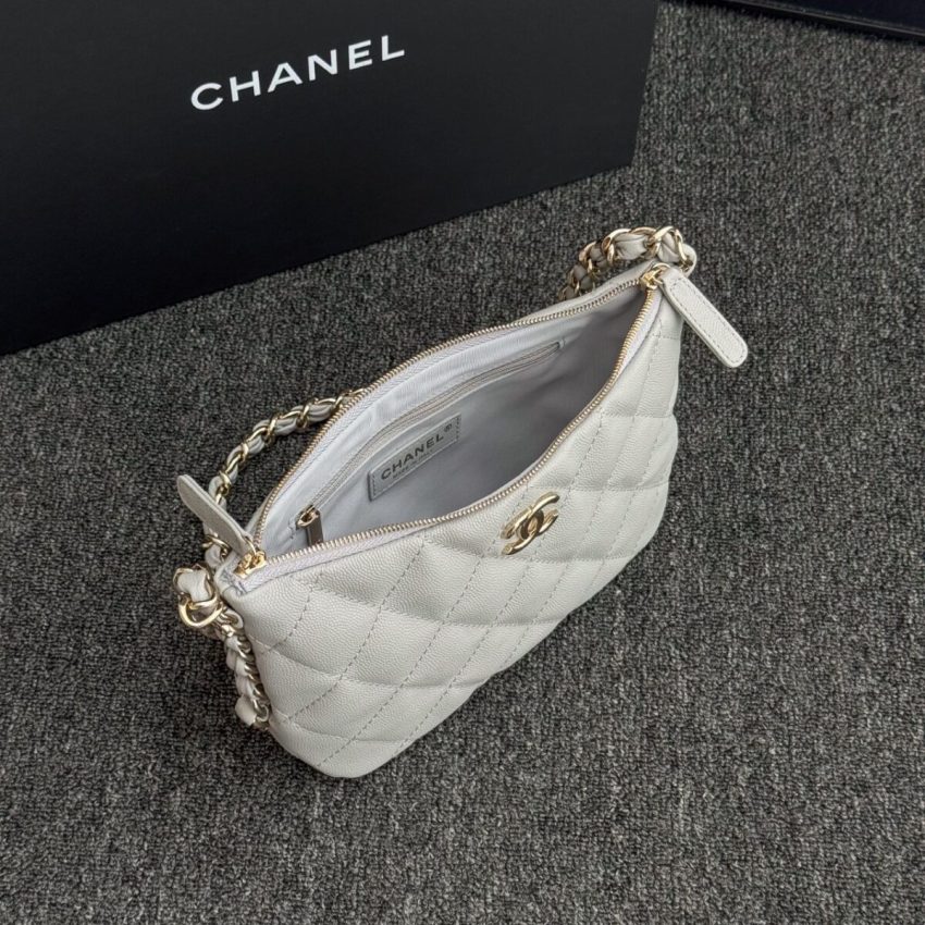 Replica CHANEL 24p Dumpling Bag Gray 7 Replica CHANEL 24p Dumpling Bag Gray - best-selling designer handbag dupe