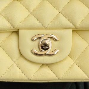 Replica CHANEL Classic Flap 17cm Yellow 5 Replica CHANEL Classic Flap 17cm Yellow - high-end fake designer purse