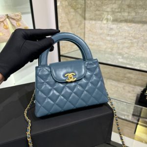 Replica CHANEL 23k Kelly Grey-Blue 1 Replica CHANEL 23k Kelly Grey-Blue - high-accuracy replica luxury purse