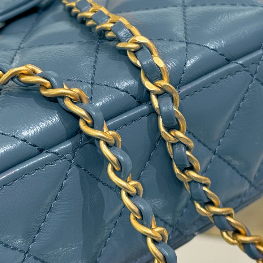 Replica CHANEL 23k Kelly Grey-Blue 6 Replica CHANEL 23k Kelly Grey-Blue - high-end fake designer purse