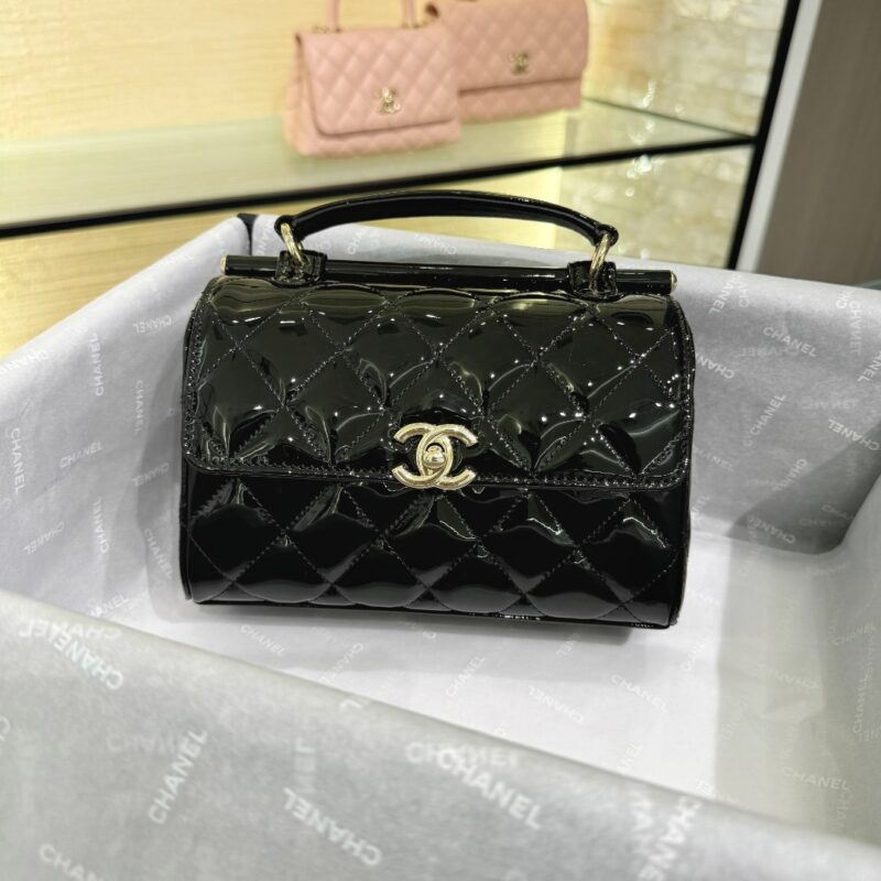 Replica CHANEL 23 Patent Box Bag 1 Replica CHANEL 23 Patent Box Bag - top-rated replica designer bag
