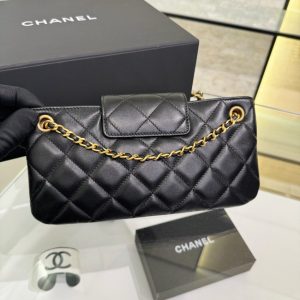 Replica CHANEL 24c Baguette Bag Black 2 Replica CHANEL 24c Baguette Bag Black - 1:1 designer replica handbag