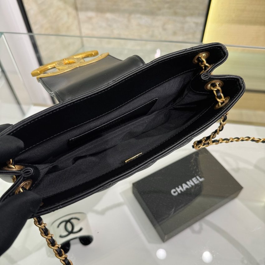 Replica CHANEL 24c Baguette Bag Black 5 Replica CHANEL 24c Baguette Bag Black - authentic-look luxury purse replica
