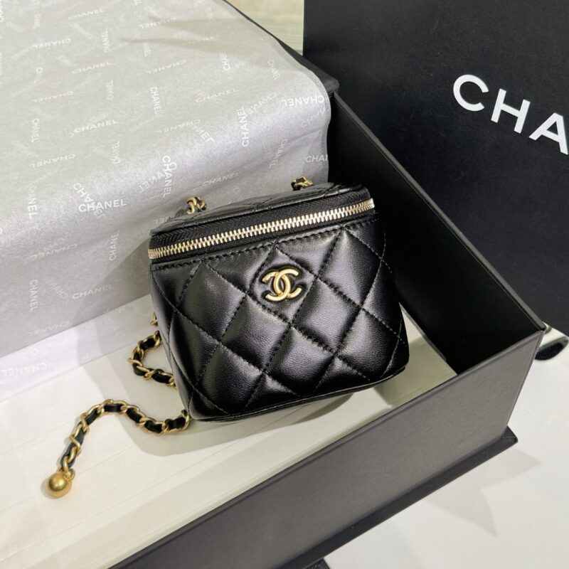 Replica CHANEL 23P Lipstick Ball Black 2 Replica CHANEL 23P Lipstick Ball Black - high-accuracy replica luxury purse