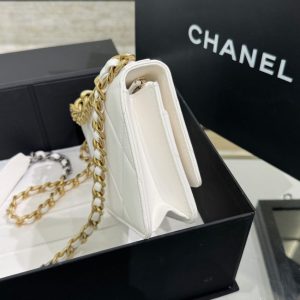 Replica CHANEL 19 Wallet on Chain White 3 Replica CHANEL 19 Wallet on Chain White - top-rated replica designer bag