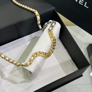 Replica CHANEL 19 Wallet on Chain White 9 Replica CHANEL 19 Wallet on Chain White - high-quality designer bag clone