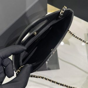 Replica CHANEL 24s Mini Horizontal Black 9 Replica CHANEL 24s Mini Horizontal Black - premium 1:1 fake handbag model