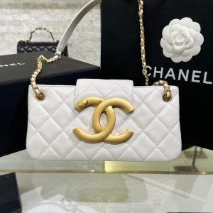 Replica CHANEL 24c Baguette Bag White 1 Replica CHANEL 24c Baguette Bag White - premium-grade designer purse dupe