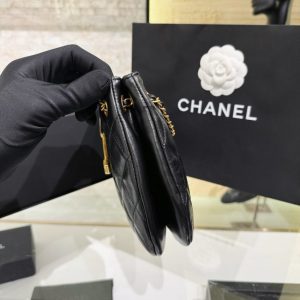Replica CHANEL 24c Round Shoulder Bag Black - premium-grade designer purse dupe