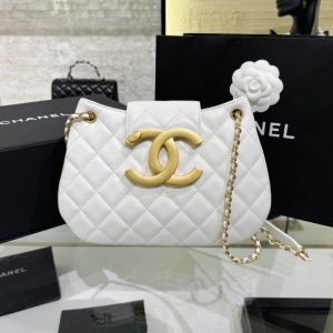 Replica CHANEL 24c Round Shoulder Bag White 2 Replica CHANEL 24c Round Shoulder Bag White - elite superclone designer purse