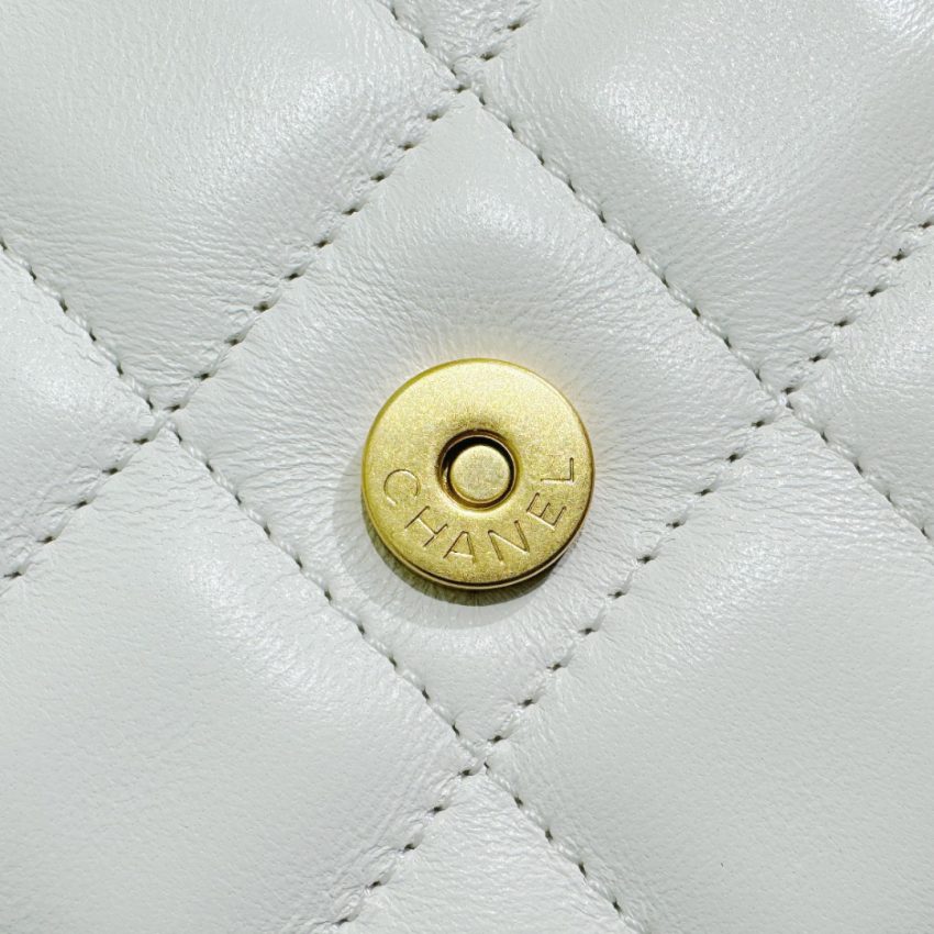 Replica CHANEL 24c Round Shoulder Bag White 7 Replica CHANEL 24c Round Shoulder Bag White - top-tier luxury replica shoulder bag