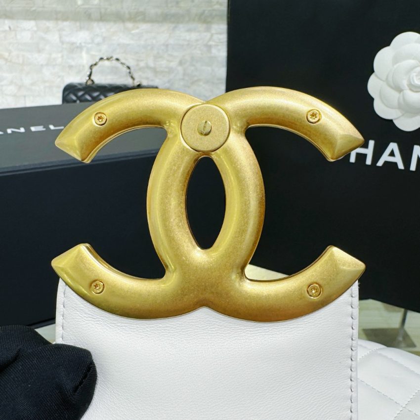 Replica CHANEL 24c Round Shoulder Bag White 12 Replica CHANEL 24c Round Shoulder Bag White - high-end fake designer purse