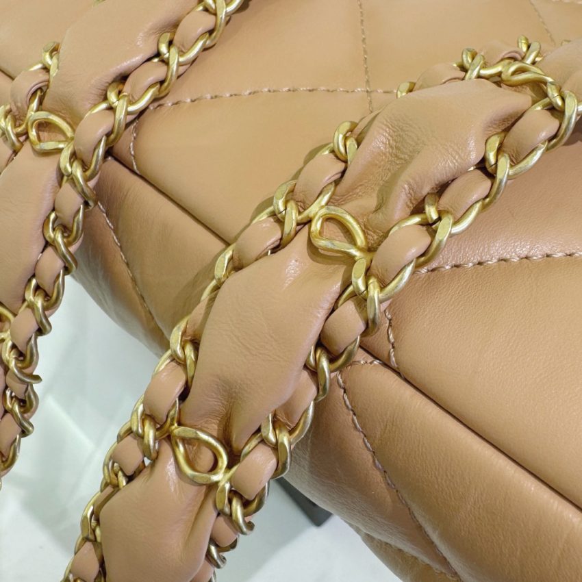 Replica CHANEL 19 Mini Flap Caramel Bag - best-selling designer handbag dupe