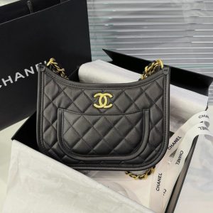 Replica CHANEL 24s Hobo Black 8 Replica CHANEL 24s Hobo Black - best quality luxury bag dupe