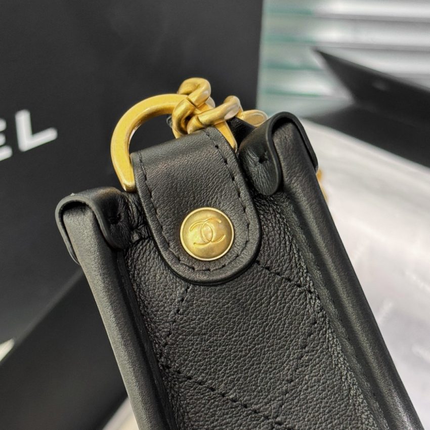 Replica CHANEL 24s Hobo Black 9 Replica CHANEL 24s Hobo Black - high-end fake designer purse