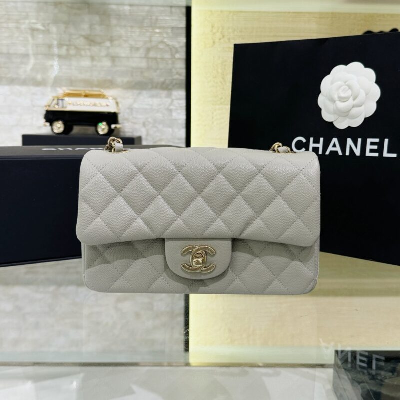 Replica CHANEL Classic Flap 20cm Gray 1 Replica CHANEL Classic Flap 20cm Gray - premium 1:1 fake handbag model